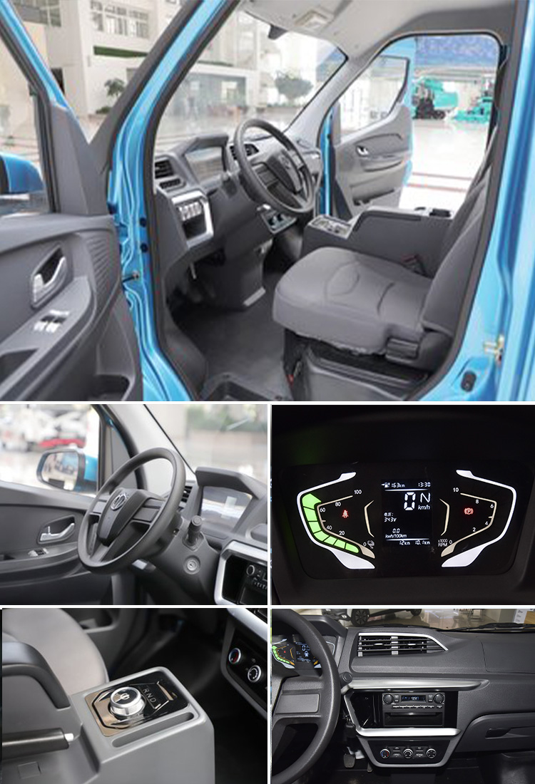 2024 Feidi Q2V Electric Van Multi-function Steering Wheel and with 4L Engine Capacity