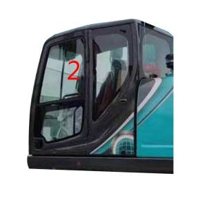Wholesale 4mm Left Side Windshield Tempered Glass KOBELCO Excavator Cab Glass from china suppliers