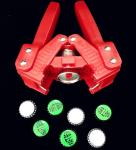 Plastic Manual Bottle Capper Nylon Material Customized Logo For Beer Caps