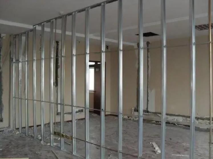 Wall Partition Material Metal Building Stud / Track Steel Profile