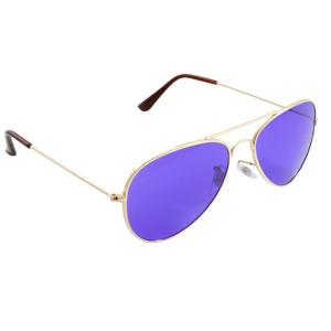 Wholesale Color Therapy Glasses Aviator Style Violet Indigo Colored Lenses from china suppliers