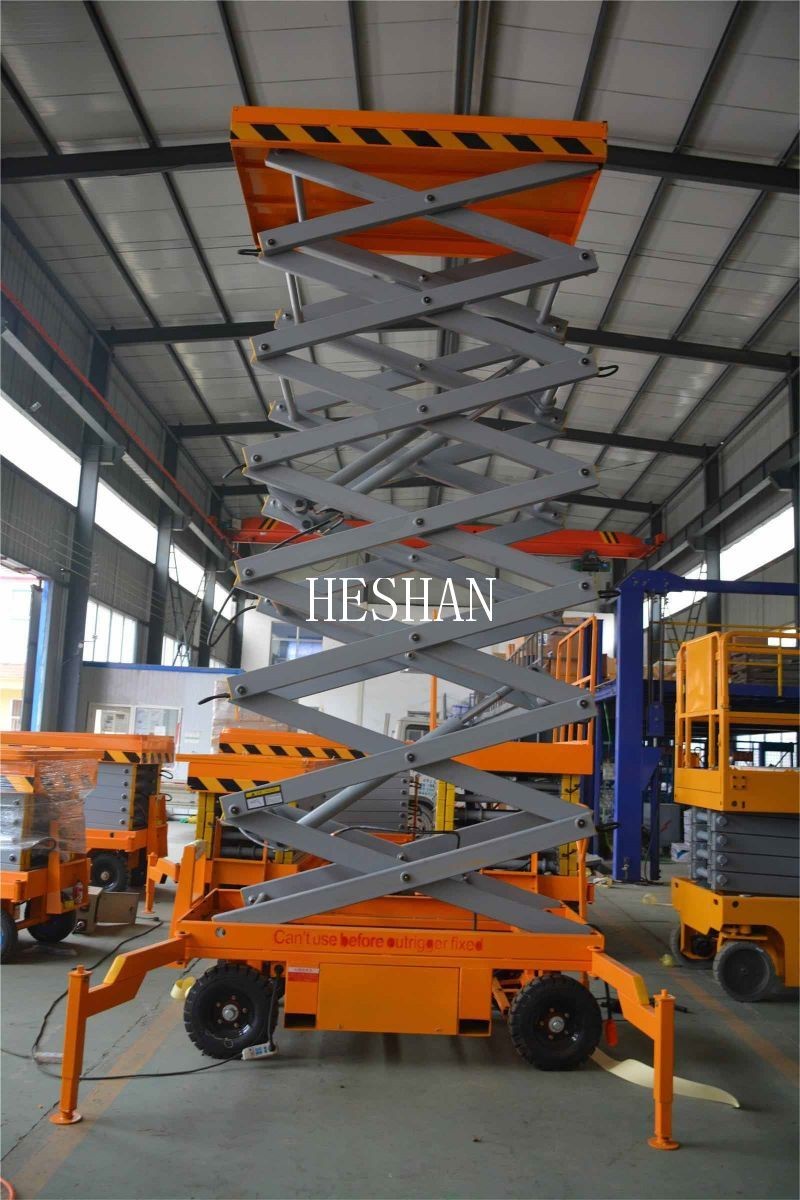 Steel Portable Automotive Scissor Lift Hydraulic Electric Scaffold Lift