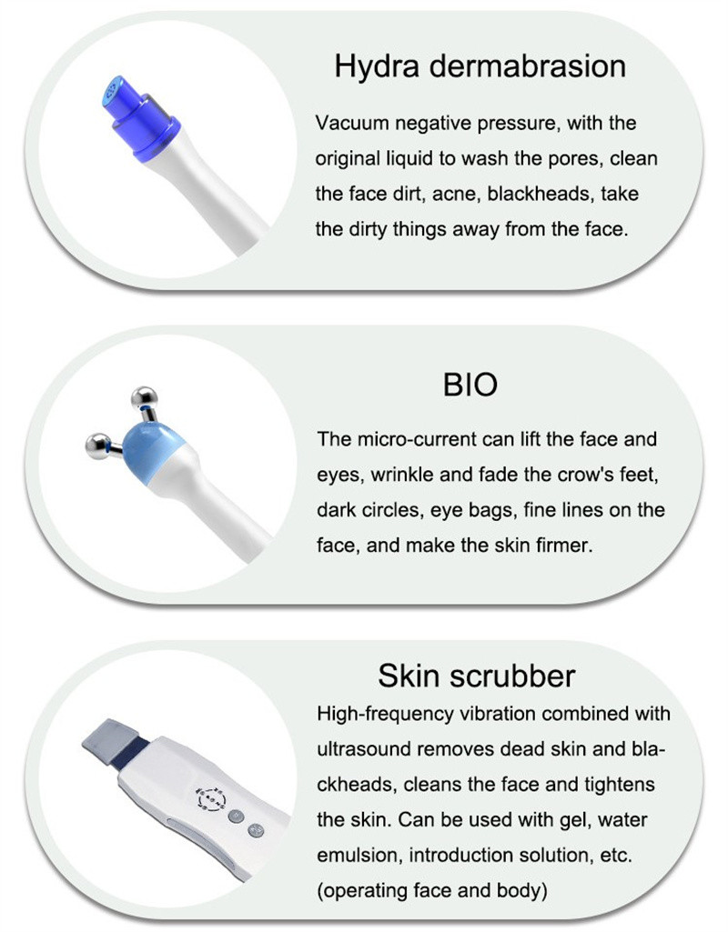 Multifunctional 6 In 1 Hydrafacial Machine Cleansing Facial Care Skin Rejuvenation