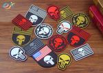 PVC 3d Rubber Patch Punisher Fluorescent Sticker Armband Waterproof Personality