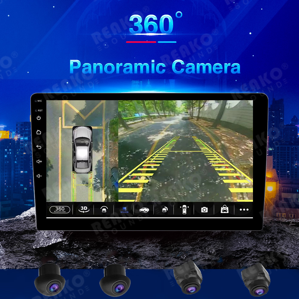 9'' 10'' Android Car Radio IPS Touchscreen Carplay DSP Car Stereo Support 360 Panoramic View Parking System With 360 Cam
