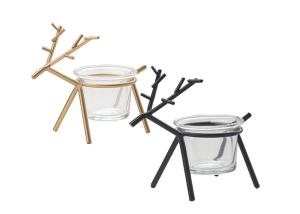 Wholesale Aromatherapy Modern Candle Holders Geometric Golden Deer Wrought Iron Candlestick Decoration from china suppliers