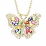 925 Sterling Silver Blue Tanzanite CZ Jewelry December Birthstone Necklace