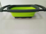 Cooking Drain Basket Silicone Kitchen Tools For Washing Vegetable / Fruit