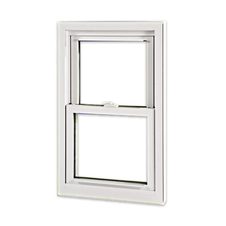 Customized UPVC Single Hung Double Hung Windows With Double Tempered Glass