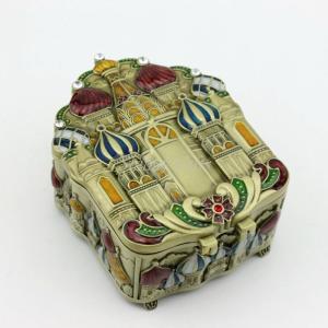 Wholesale Hot Sale European Castle Desgin Fashionable Jewelry Box Metal from china suppliers