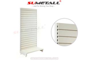 Wholesale Movable Slatwall Back Panel Retail Store Shelving , Metal Convenience Store Fixtures from china suppliers