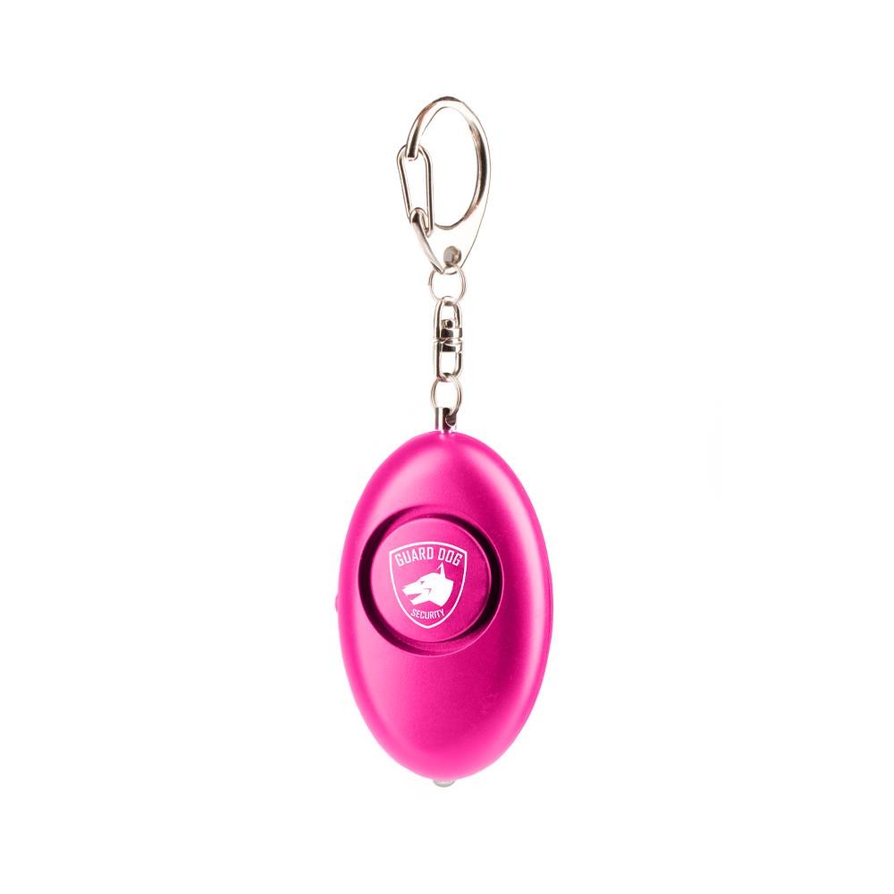 Black Pink Personal Security Alarms Smart Siren 40g Plastic 130DB Women Keychain With LED Light