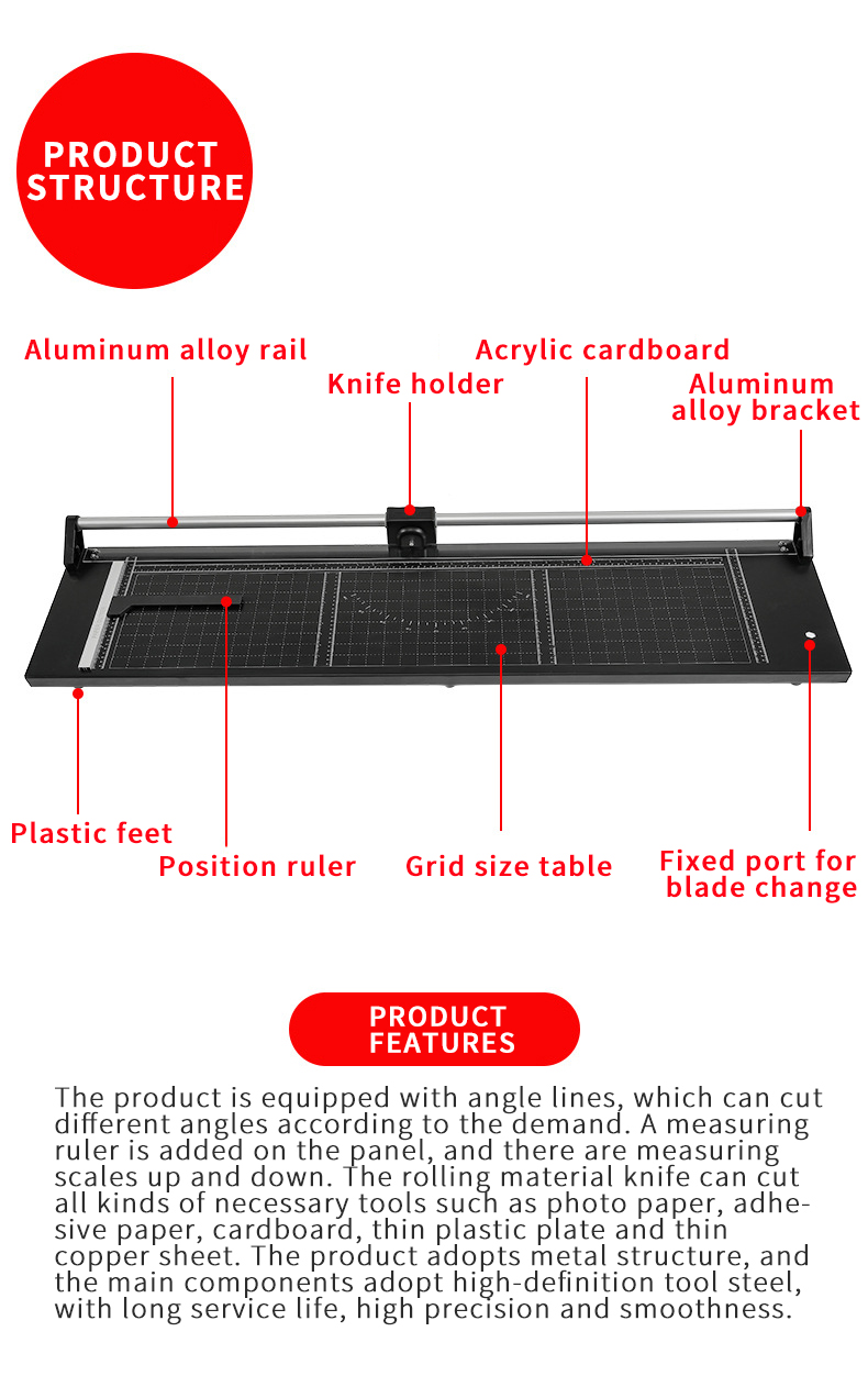 63 Inch Professional Paper Trimmer for Advertising Company and Photo Studio Projects