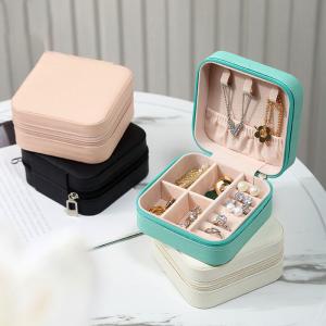 Wholesale ODM Blue Velvet Jewelry Gift Boxes Bulk Storage for Earring Bracelet Necklace Ring 10x10 from china suppliers
