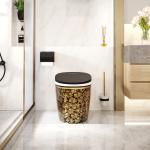 S Trap Elongated 1 Piece Smart Toilet High Efficiency Automatic Flush