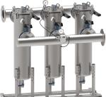 62KG Stainless Steel Bag Filter Housing Top Entering Type for Food Industry