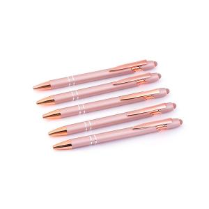 Wholesale Gel-Ink Ball Pen With Rose Gold Rose Pink Advertising Ballpoint Pen Personalized Gift from china suppliers
