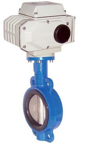 Stainless Steel Wafer Butterfly Valve with Electric Actuator NPS 2"-48" Class150