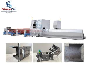 Wholesale Long Material Laser Cutting Machine with ±0.1mm Positioning Accuracy and 12000mm Length from china suppliers