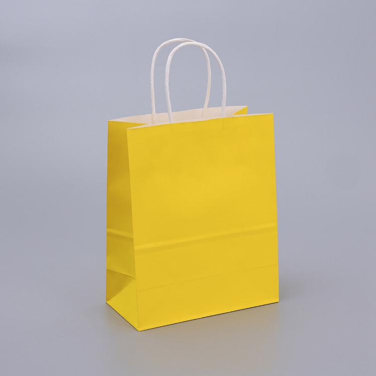 Competitive Eco-Friendly Folding Brown Kraft Paper Shopping Bag with Customized Logo