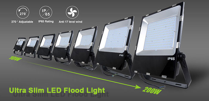 Commercial Smd Led Indoor Flood Lights 80W 9100 Lm 120 Degrees Beam Angle