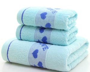 Wholesale 3pcs set cotton bath towels face towels from china suppliers