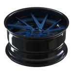Brushed Blue 22 Inch Forged Wheels