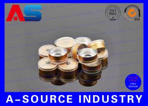 Wholesale Gold Aluminum Color 20 # Flip Off Vial Caps Blue / Red / White / Black Eco Friendly from china suppliers