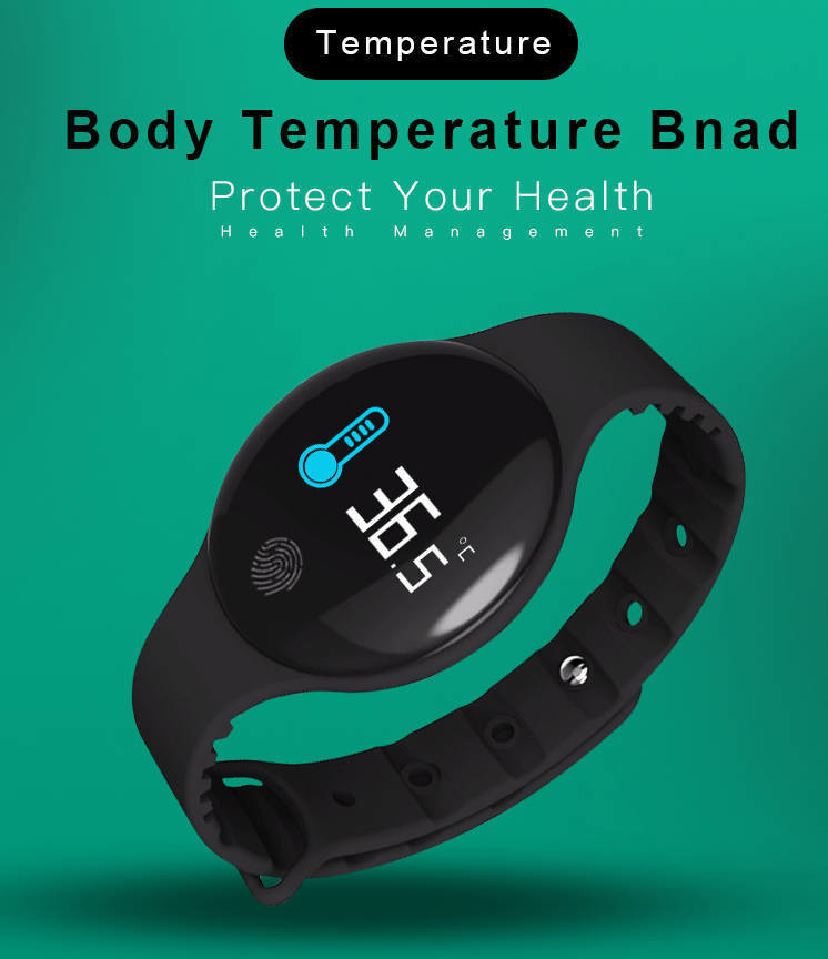 Bluetooth 5.2 Fitness Tracker ROM 512kB Body Temperature Remote Camera For Women