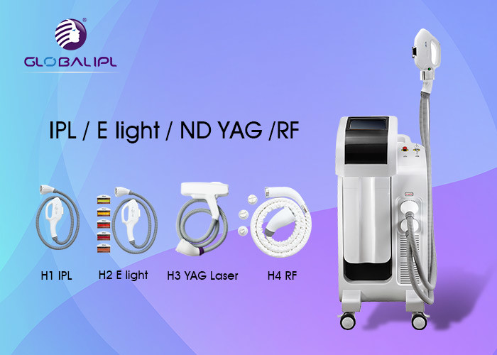 4 In 1 Hair Removal IPL RF Beauty Equipment 4H System IPL RF Elight And ND YAG Laser