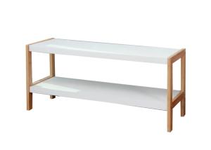 Wholesale BSCI 70cm Wide Bamboo Shoe Shelf For Entryway from china suppliers
