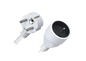 Wholesale Waterproof Outdoor European Extension Cord , VDE Schuko Power Cord OEM Available from china suppliers
