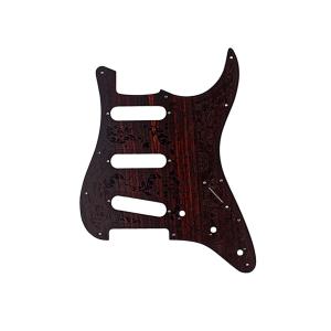 Wholesale Rosewood Guitar Pickguard SSS Scratch Plate Bauhinia Pattern 11Hole For Stratocasters Electric Guitars from china suppliers