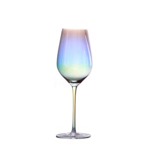 Wholesale Electroplated Rainbow Wine Glass , Transparent Burgundy Wine Glass Decanter Set from china suppliers