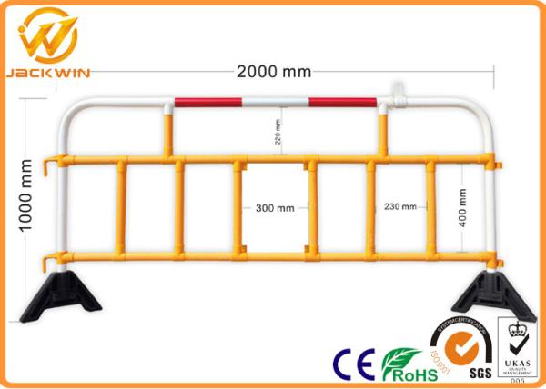 2 Meter Road Safety Temporary Plastic Traffic Barriers for Road Construction