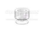 Customed 6.5 mm Industrial Transparent Vaccume Silicone Rubber Suction Cups