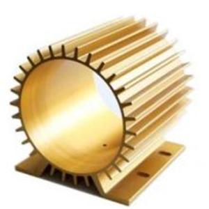 Wholesale Golden Anodizing Hollow Extrusion Heat Sink Round Flat Square from china suppliers