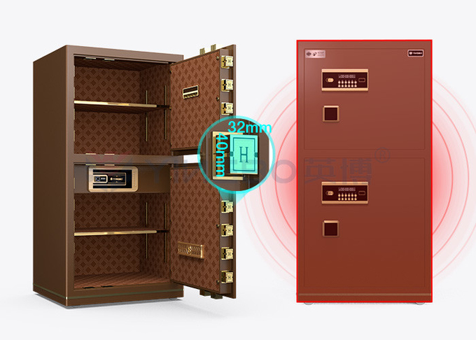 Double Door Electronic Lock Office Safe Box Dual Alarm YB/N7-120D