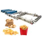Electric Heating Full Auto Frozen French Fries Making Machine 100kg 300kg 500kg