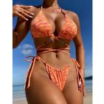 Ruffles Striped Swimming Suits Bikini For Women/Girls Sexy Fashion Moisture
