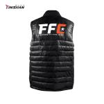 Custom Logo Men's Softshell Zipper Fleece Sports Team Racing Jacket Vest with