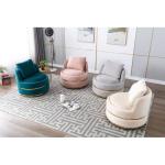 Standard Size Hotel Lobby Furniture Round Rotatable Italian Top Grade Velvet