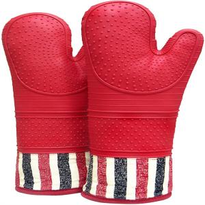 Wholesale Nonslip Oven Mitts Pot Holder LFGB Certified 550 Degree Resistant from china suppliers