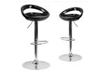 H760-970mm Counter Height Bar Stools Steel Plastic Seat Bar Stools For Garden