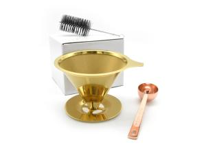 Wholesale 100mm Stainless Steel Cone Filter 150g Pour Over Reusable Filter from china suppliers