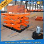 CE TUV 2T Stationary Hydraulic Scissor Lift Platform Warehouse Cargo Scissor
