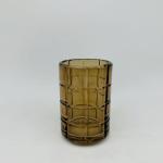 Glass bathroom accessories round shape with square box hand wash dispenser