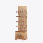 Moisturizing Cream Wooden Display Shelf Unit Plywood Skin Care Product Display