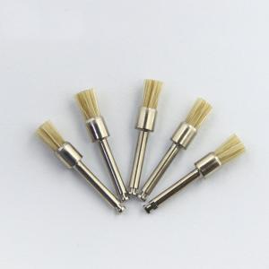 Wholesale Nylon Dental Prophy Brush Polisher White Color Hard Flat Head Pen Shape from china suppliers