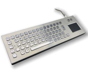 Wholesale IP65 Industrial Stainless Steel Keyboard Desktop Keyboard waterproof dustproof -40℃ from china suppliers
